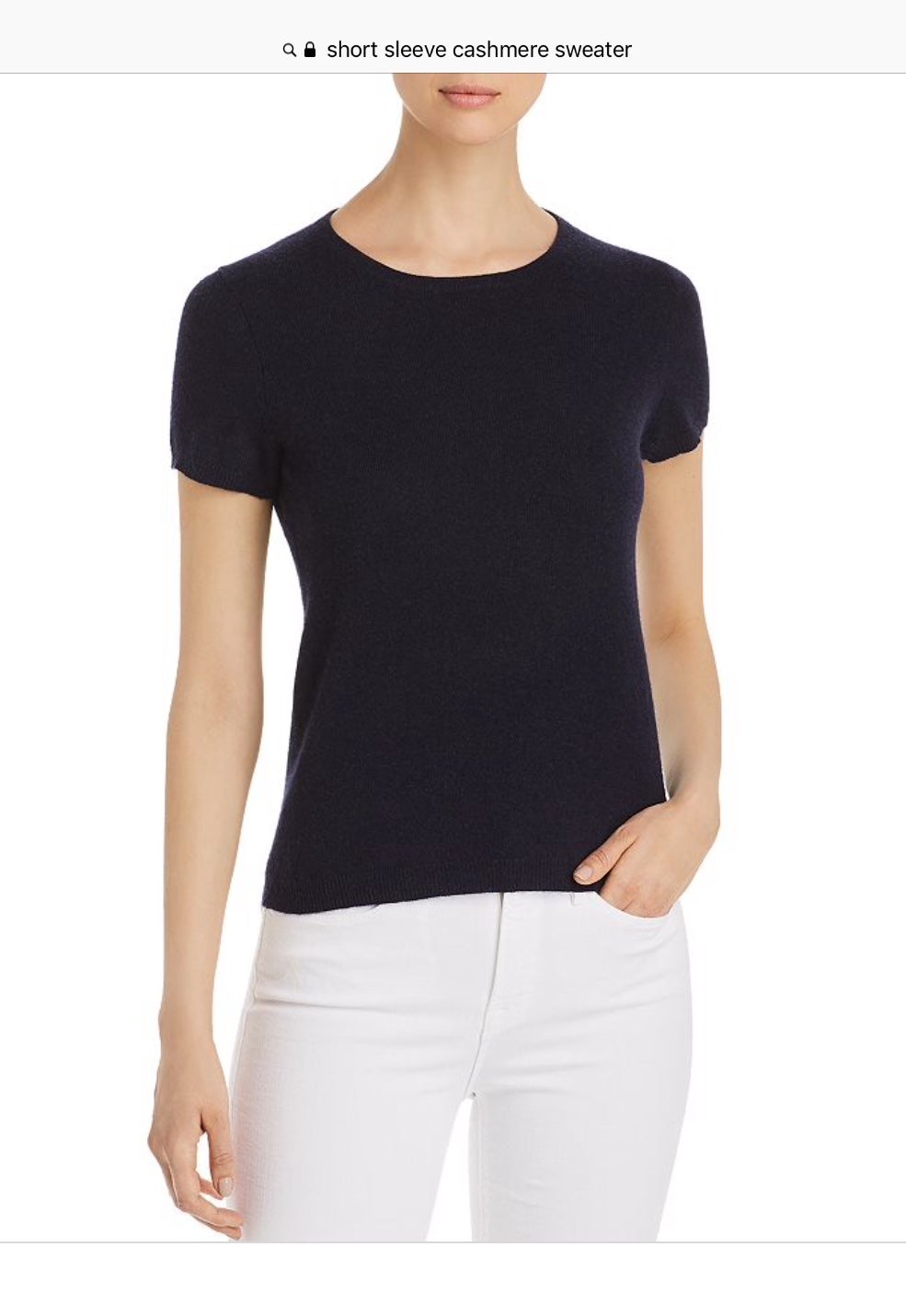 Short sleeve cashmere hot sale